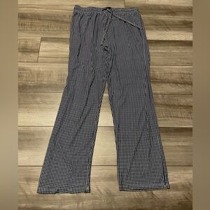 NFL Navy and White Checkered Pajama Pants Men’s Large